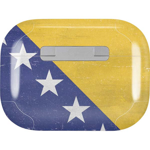 Bosnia and Herzegovina Flag Distressed AirPods Skins
